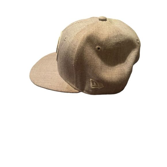 New Era Youth Tan Wool Blend NBA Utah Jazz 9Fifty Snapback Hat Adjustable - Picture 5 of 6